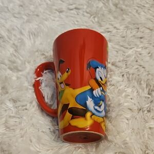 Disney Store Mickey &‎ Friends Tall Coffee Mug Goofy Mickey Minnie Pluto